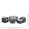 Maze Rattan Garden Furniture Georgia Brown Ice Bucket 2 Seat Sofa Set