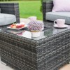 Maze Rattan Garden Furniture Grey Georgia 3 Seat Sofa Set with Ice Bucket