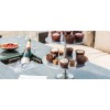 Maze Rattan Garden Furniture Venice Brown Ice Bucket Corner Sofa Set with Rising Table