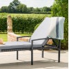 Maze Rattan Garden Furniture Austin Grey Sunlounger