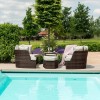 Maze Rattan Garden Furniture Cheltenham Brown Daybed