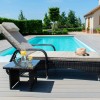 Maze Rattan Garden Furniture Florida Brown Sunlounger Set