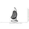 Maze Rattan Garden Furniture Malibu Grey Outdoor Hanging Chair