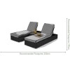 Maze Rattan Garden Furniture Grey Orlando Sunlounger Set