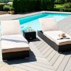 Maze Rattan Garden Furniture Orlando Brown Sunlounger Set