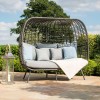 Maze Rattan Garden Furniture Riviera Grey 3 Seater Sofa