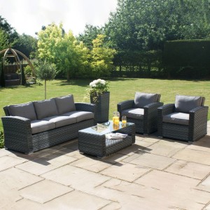 Maze Rattan Garden Furniture Victoria 3 Seat Sofa Set Maze Rattan Garden Furniture Victoria 3 Seat Sofa Set