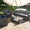 Maze Rattan Garden Furniture Victoria 3 Seat Sofa Set