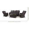 Maze Rattan Garden Furniture Victoria High Back 3 Seat Sofa Set