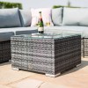 Maze Rattan Garden Furniture Grey London Corner Group with Ice Bucket