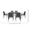 Maze Lounge Outdoor Fabric New York 6 Seat Dining