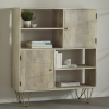 Indian Hub Mango Light Gold Furniture Display Cabinet