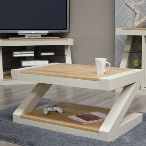 Z Solid Oak Grey Painted Furniture Coffee Table Z Solid Oak Grey Painted Furniture Coffee Table
