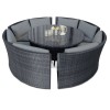 Maze Rattan Garden Furniture Dallas Grey Sofa Dining Set