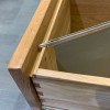 Torino Solid Oak Furniture 2 Drawer Filing Cabinet