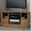 Torino Solid Oak Furniture Corner TV Unit
