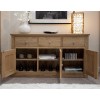 Torino Solid Oak Furniture Large Sideboard