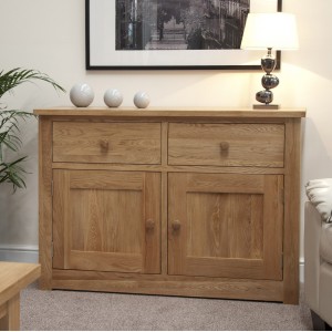 Torino Solid Oak Furniture Medium Sideboard Torino Solid Oak Furniture Medium Sideboard