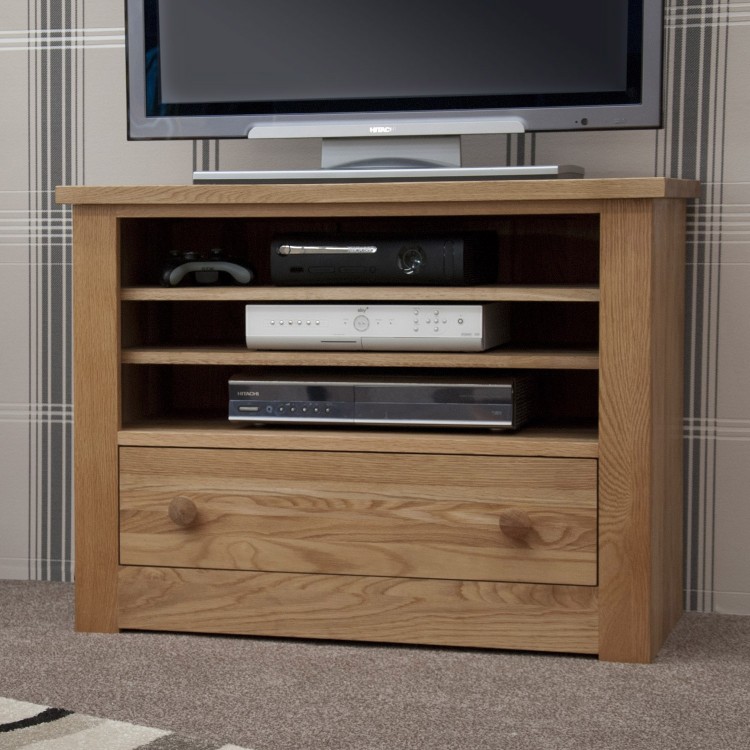 Torino Solid Oak Furniture TV Unit
