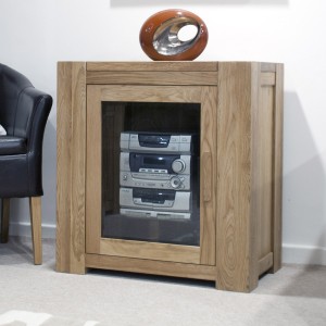 Trend Solid Oak Furniture Hi Fi Unit