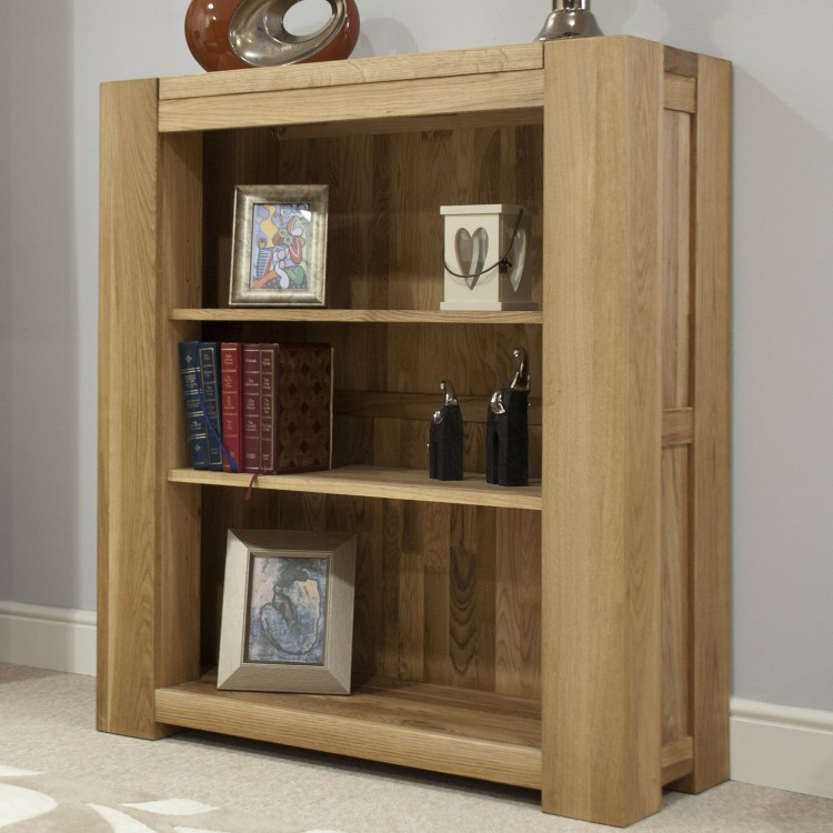 Trend Solid Oak Furniture Small Bookcase