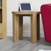 Trend Solid Oak Furniture Round Lamp Table