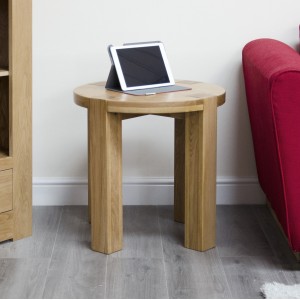 Trend Solid Oak Furniture Round Lamp Table Trend Solid Oak Furniture Round Lamp Table