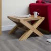 Trend Solid Oak Furniture X-Leg 2'x2' Coffee Table