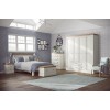 Divine London Ivory Painted Furniture 4ft6 Low-End Double Bed