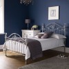 Bentley Designs Elena Metal Furniture Nickel 4ft6 Double Bedstead