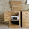 Mobel Oak Furniture Printer Cupboard COR07C