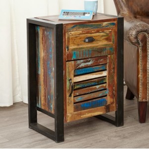 New Urban Chic Furniture 1 Door 1 Drawer Lamp Table New Urban Chic Furniture 1 Door 1 Drawer Lamp Table IRF10B