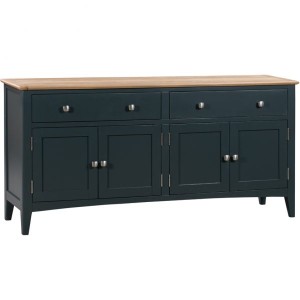 Alfriston Blue Painted Furniture 4 Door Sideboard Alfriston Blue Painted Furniture 4 Door Sideboard
