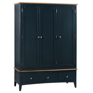 Alfriston Blue Painted Furniture Triple Wardrobe Alfriston Blue Painted Furniture Triple Wardrobe