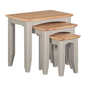 Alfriston Grey Painted Furniture Nest of 3 Tables Alfriston Grey Painted Furniture Nest of 3 Tables