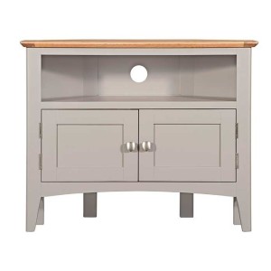 Alfriston Grey Painted Furniture Corner TV Unit Alfriston Grey Painted Furniture Corner TV Unit