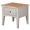 Alfriston Grey Painted Furniture Lamp Table with Drawer