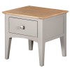 Alfriston Grey Painted Furniture Lamp Table with Drawer