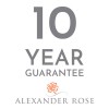 Alexander Rose San Marino Round Weave Garden 120cm Glass Top Table