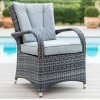 Maze Rattan Garden Furniture Texas Grey 4 Seater Square Table Set