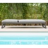 Maze Lounge Outdoor Fabric Allure Sunlounger in Flanelle