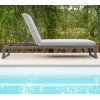 Maze Lounge Outdoor Fabric Allure Sunlounger in Flanelle