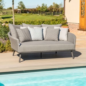 Maze Lounge Outdoor Fabric Ark Daybed in Flanelle Maze Lounge Outdoor Fabric Ark Daybed in Flanelle