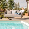 Maze Lounge Outdoor Fabric Ark Daybed in Flanelle