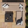 Maze Lounge Outdoor Fabric Nexus Corner Group in Taupe