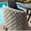 Maze Lounge Outdoor Fabric Regal 6 Seat Rectangular Bar Set in Flanelle