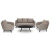 Maze Lounge Outdoor Fabric Ambition 3 Seat Sofa Set in Taupe