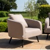 Maze Lounge Outdoor Fabric Ambition 3 Seat Sofa Set in Taupe