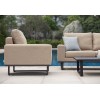 Maze Lounge Outdoor Fabric Ethos 2 Seat Sofa Set in Taupe