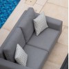 Maze Lounge Outdoor Fabric Ethos 2 Seat Sofa Set in Flanelle